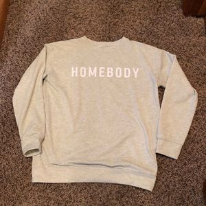 Homebody crew neck sweatshirt